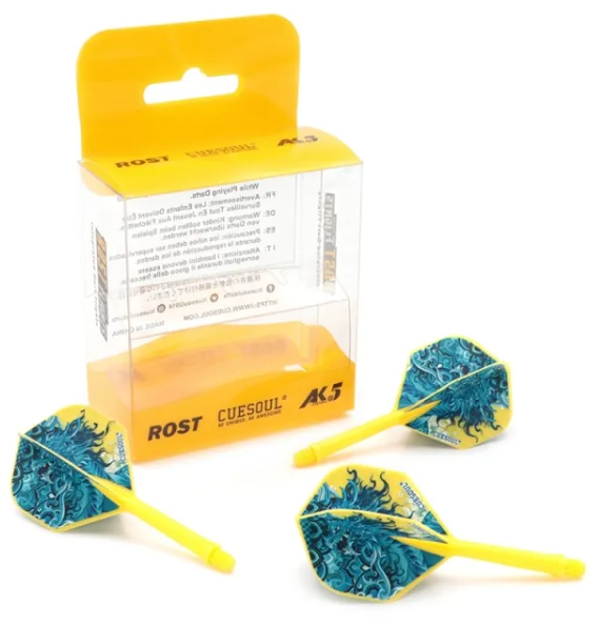 ROST AK5 Jaune Motif Black Tortoise - Standard - Taille M - Lot de 3