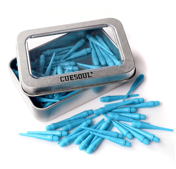 Pointes Souple 2BA Bleu - Boite en métal de 100 pièces