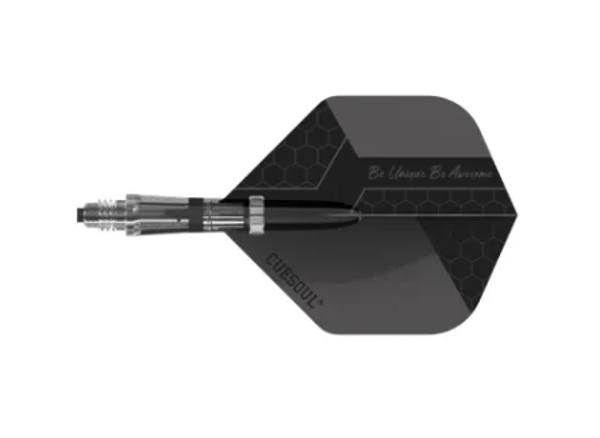 New KOFF - 3 Tiges en Carbone / 6 embouts de remplacement / 6 Ailettes - Noir - Standard