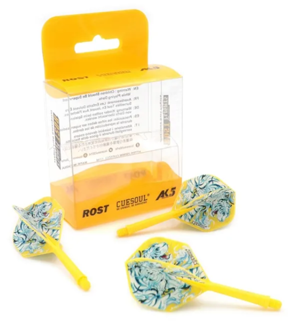 ROST AK5 Jaune Motif White Tiger - Standard - Taille M - Lot de 3