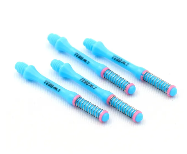 TERO AK7 Tiges Bleu à ressort intégré - Slim - Lot de 4