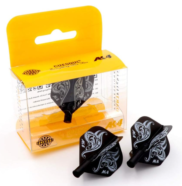 TERO AK4 Ailettes Noir Motif Flower - Standard - Lot de 3