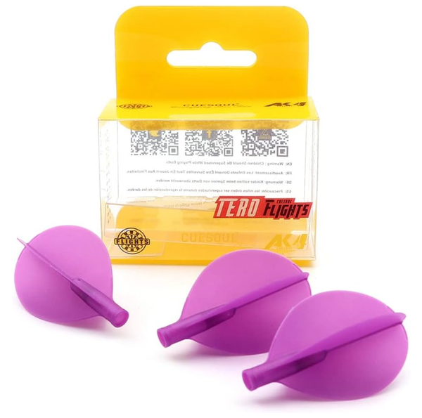 TERO AK4 Ailettes Violet - Teardrop - Lot de 3