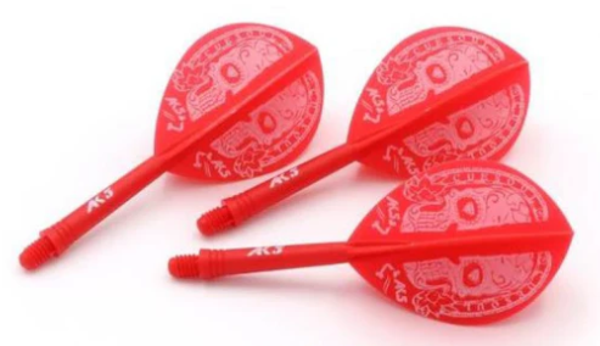 ROST AK5 Rouge Motif Mask - Teardrop - Taille M - Lot de 3