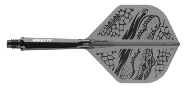 ROST 77 Noir Transparent Motif Crocodile - Standard - Taille M - Lot de 3