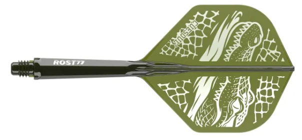 ROST 77 Vert Transparent Motif Crocodile - Standard - Taille M - Lot de 3