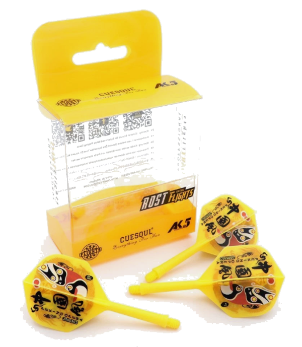 ROST AK5 Jaune Motif Pekin Opera Mask - Standard - Taille M - Lot de 3