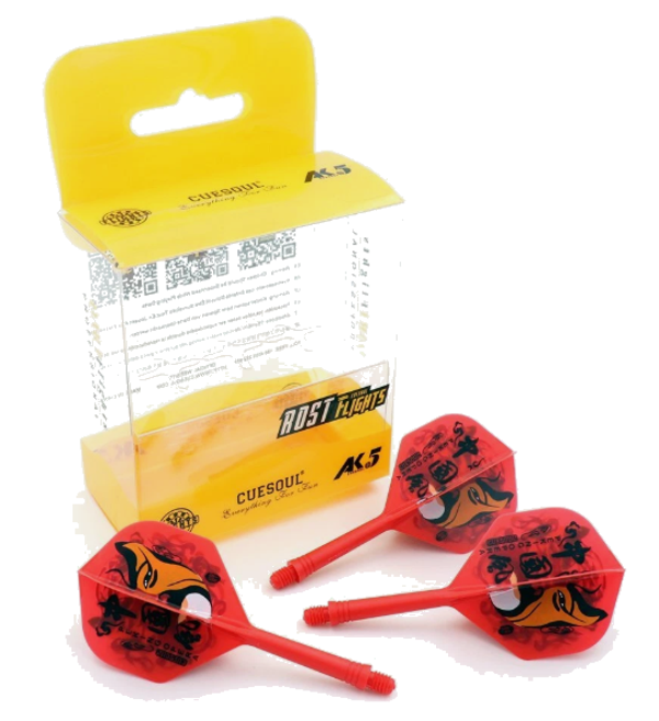 ROST AK5 Rouge Motif Pekin Opera Mask - Standard - Taille M - Lot de 3