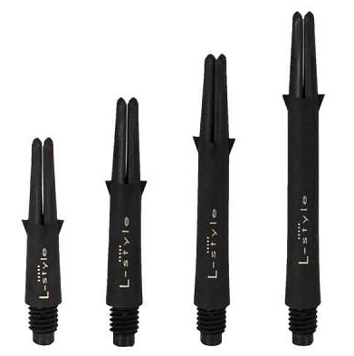 L-Shaft Locked Straight Carbon Noir - Standard - Lot de 3