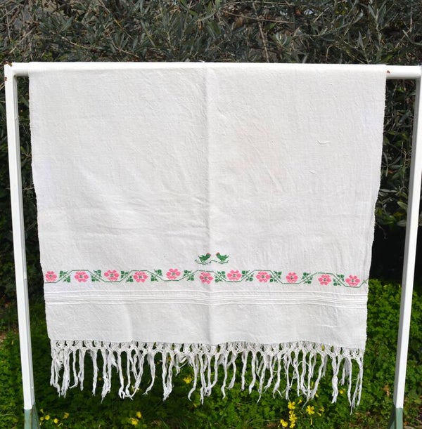 Love birds, vintage cloth