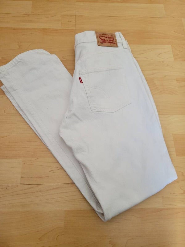 LEVI'S - Jean 501 blanc cassé