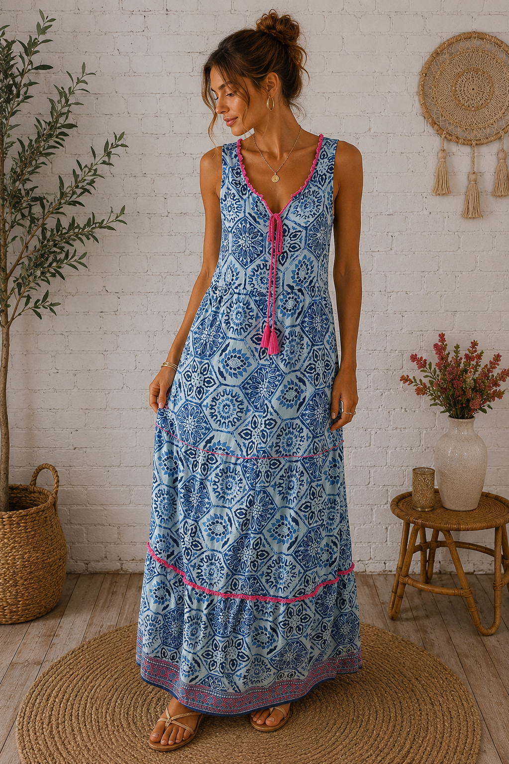 🏖️PIBITA MARBELLA - Robe longue bohème