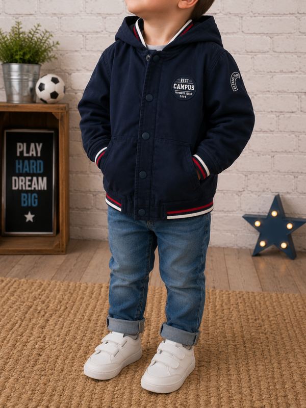 ORCHESTRA - Blouson à capuche style "Varsity"