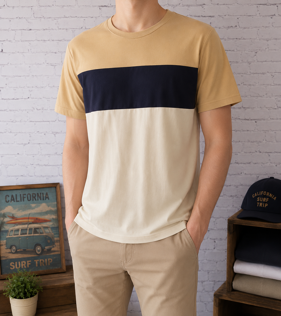 🕶️ZARA - T-shirt Design Color-Block