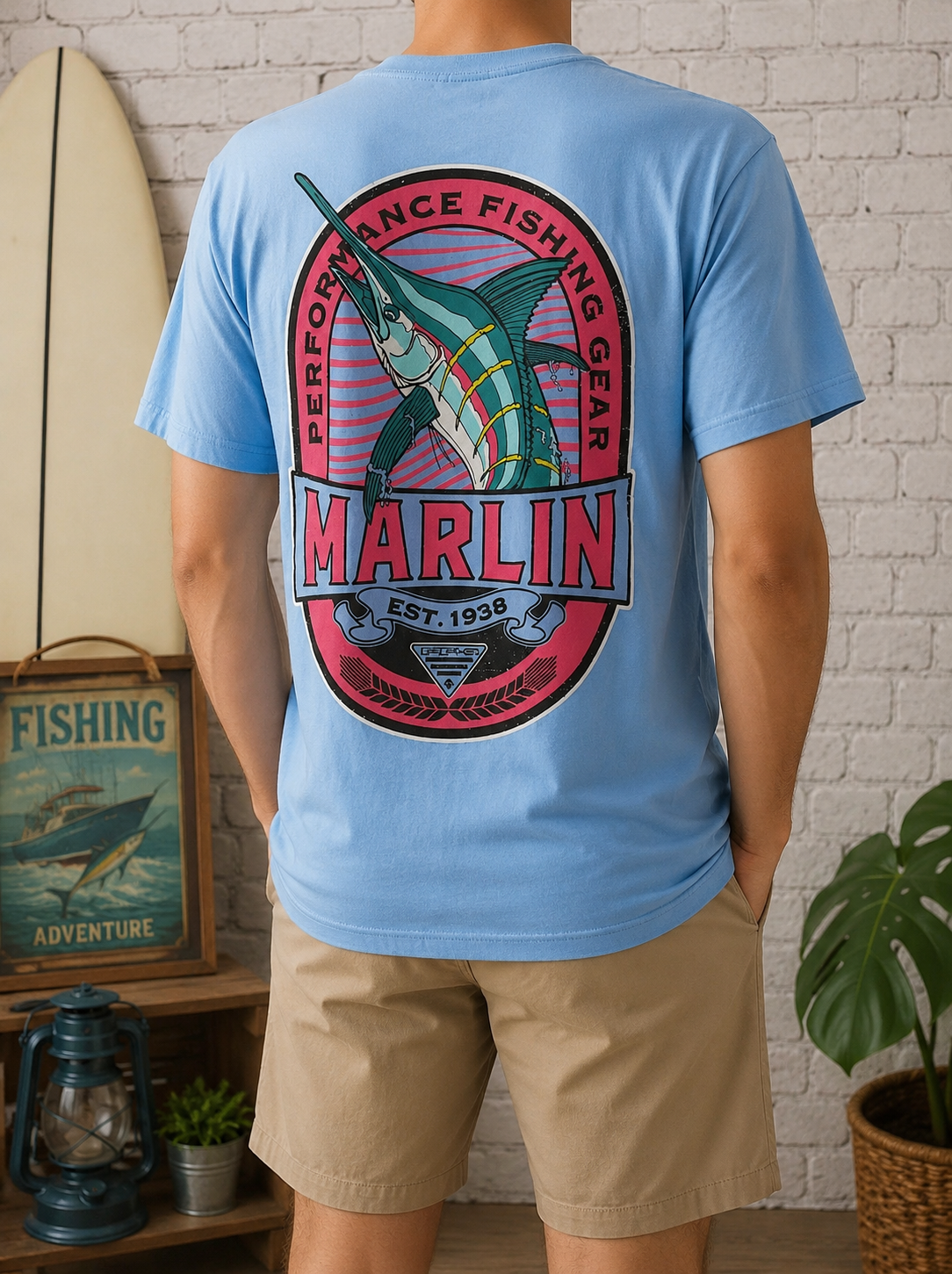 🌊COLUMBIA - T-shirt PFG "Marlin"