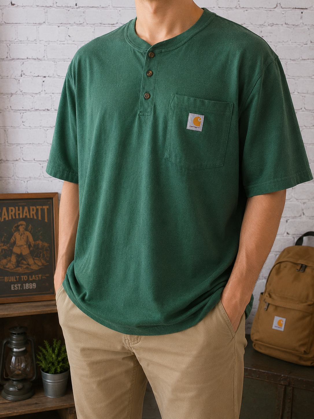 🧱 CARHARTT - T-shirt Henley