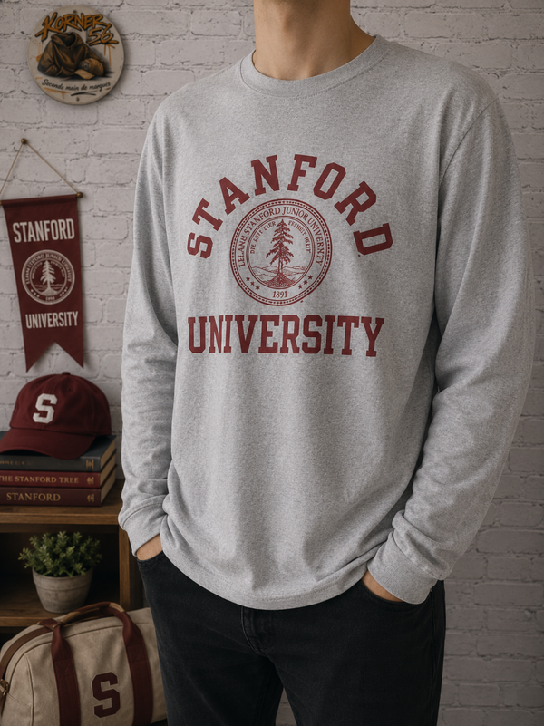 🎓CHAMPION - T-shirt manches longues - Stanford University