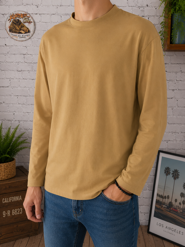 🏙️ZARA - T-shirt à manches longues et col cheminée