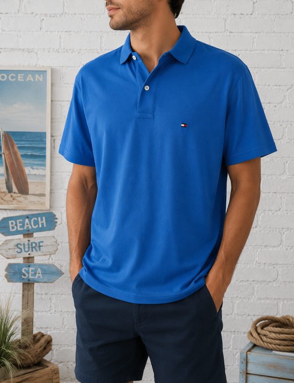 🕶️TOMMY HILFIGER - Polo Premium Piqué