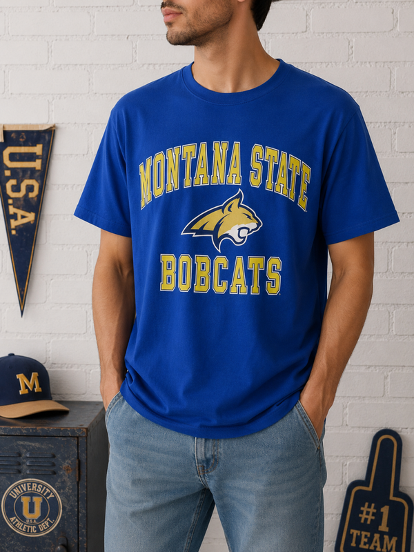🎓CHAMPION - T-shirt "Montana State Bobcats"