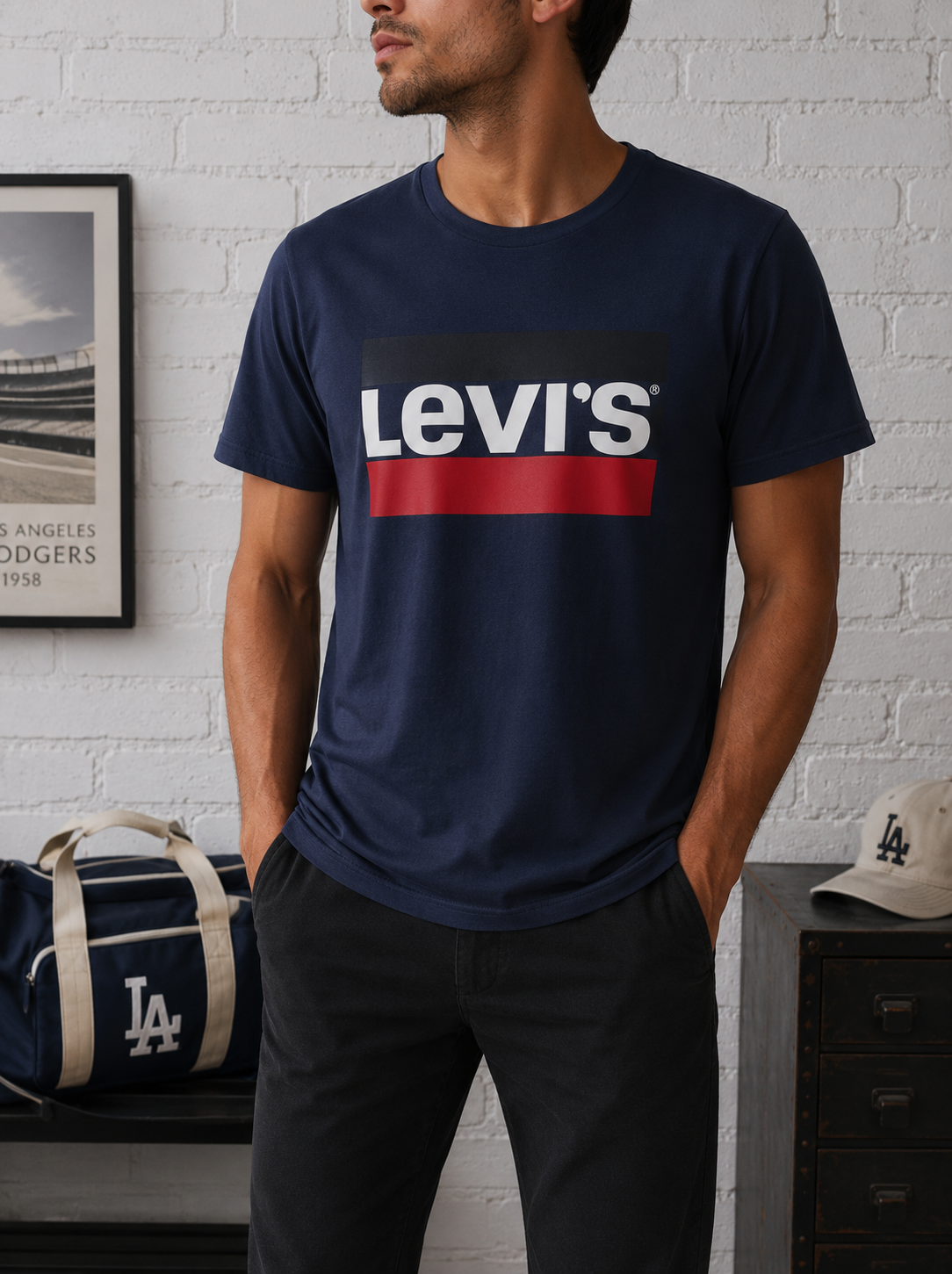 💙LEVI'S - T-shirt bleu marine