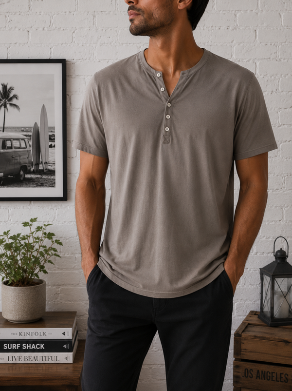 👕ZARA MAN - T-shirt Henley