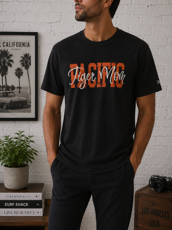 🎓CHAMPION - T-shirt "Pacific Tiger Mom" - Noir