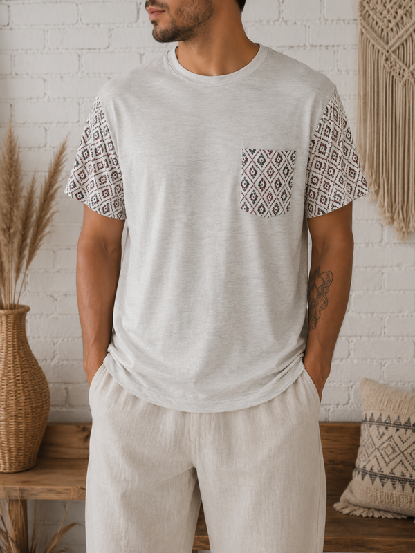 BONOBO - T-shirt avec détails ethniques