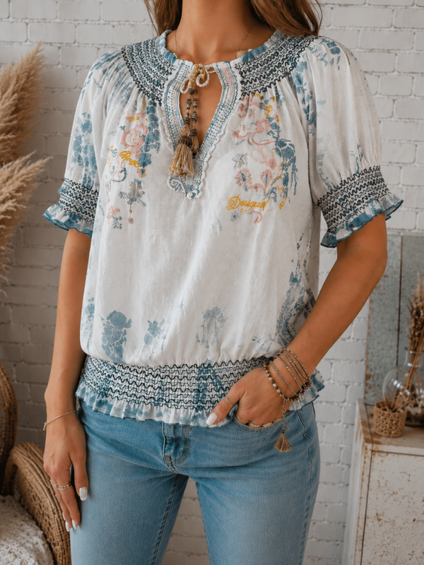🌼DESIGUAL - Blouse bohème chic