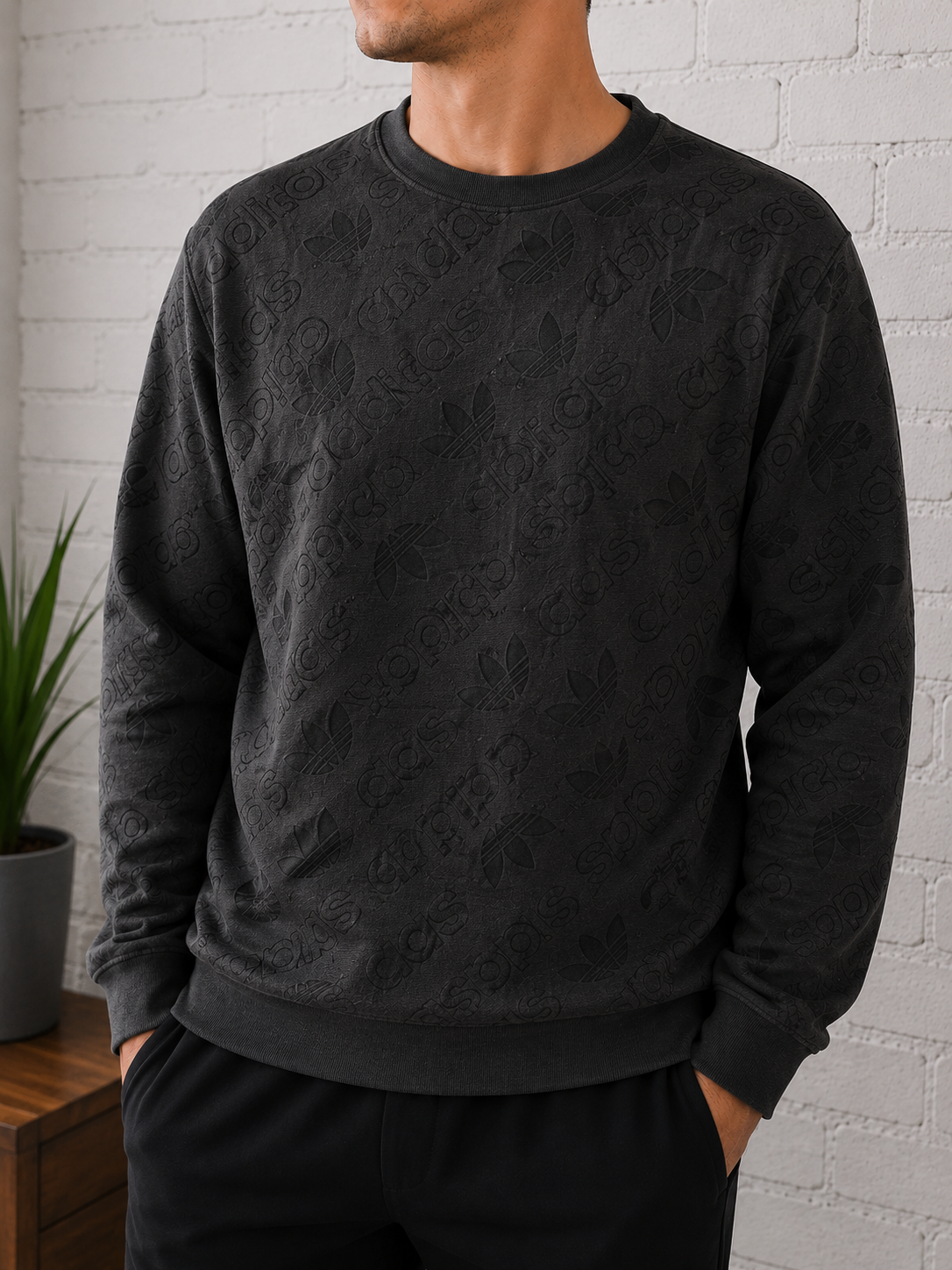 ADIDAS - Sweat Logo Monogramme