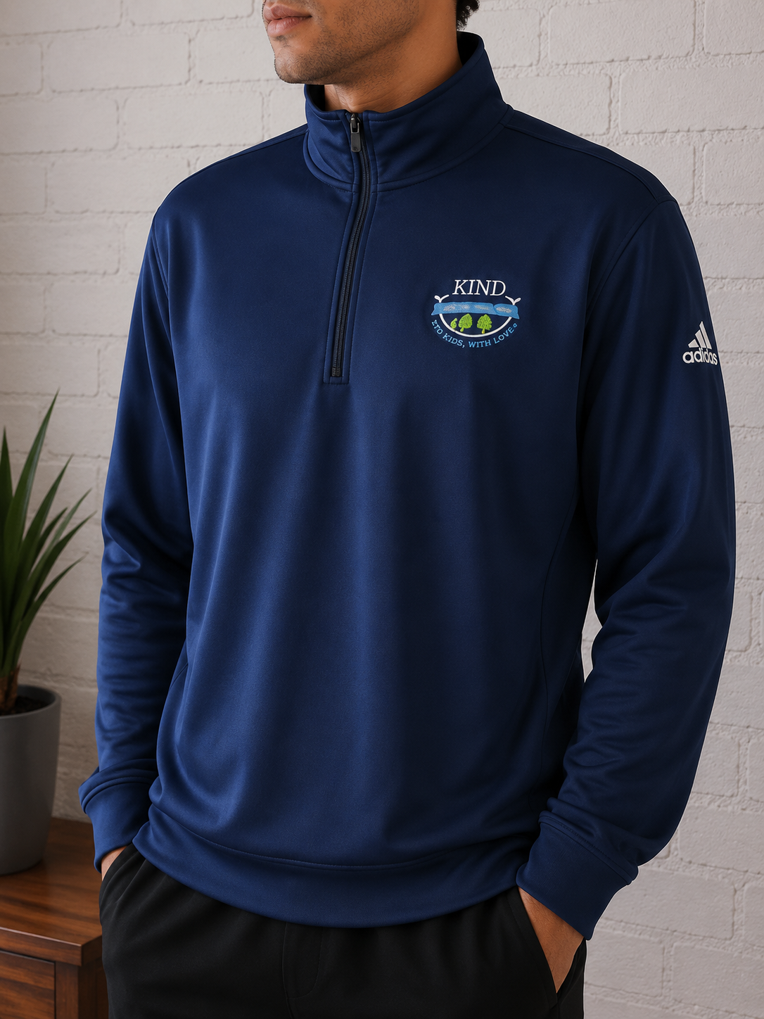ADIDAS - Haut technique – Demi-zip