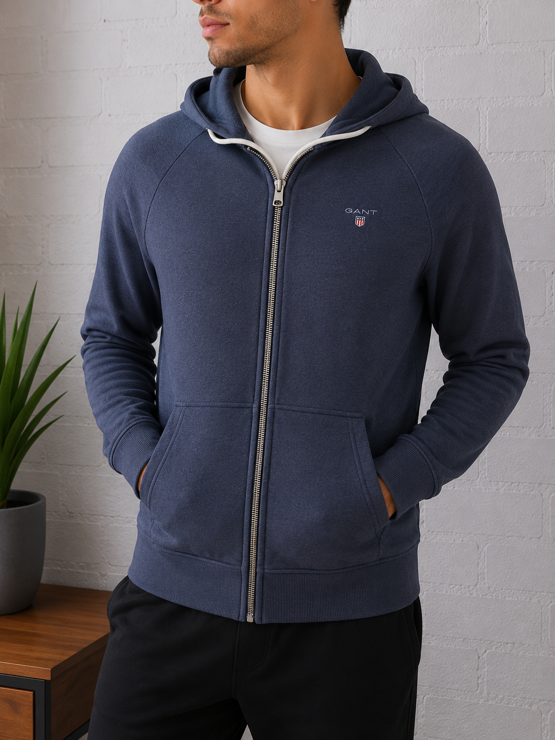 🏃‍♂️GANT - Veste zippée à capuche - Sportswear Urbain