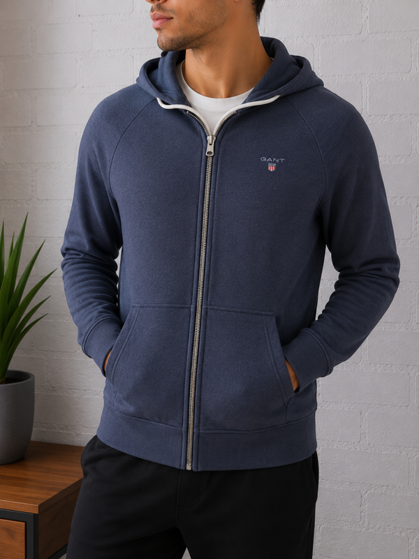 🏃‍♂️GANT - Veste zippée à capuche - Sportswear Urbain