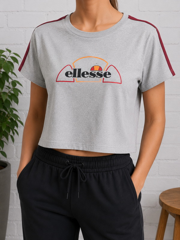 🔥ELLESSE - Crop top - Bandes Contrastées