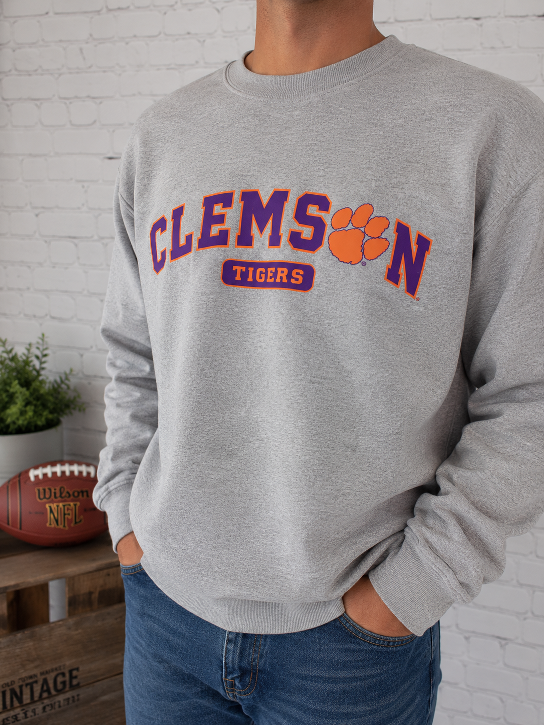 GILDAN - Sweat CLEMSON TIGERS