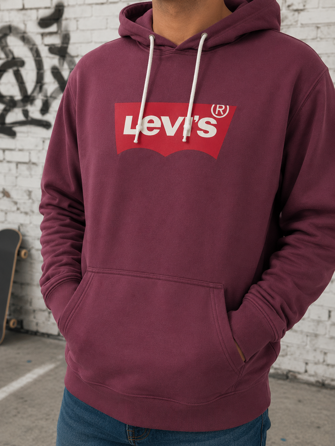 🔴LEVI'S - Hoodie Original - Logo "Batwing"