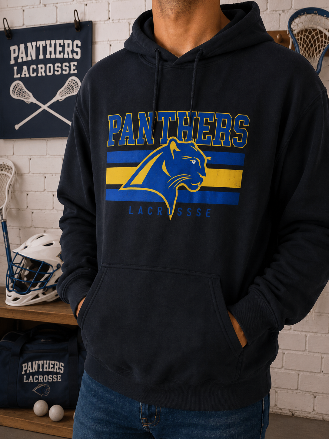GILDAN - Hoodie  "Panthers Lacrosse" 🎓