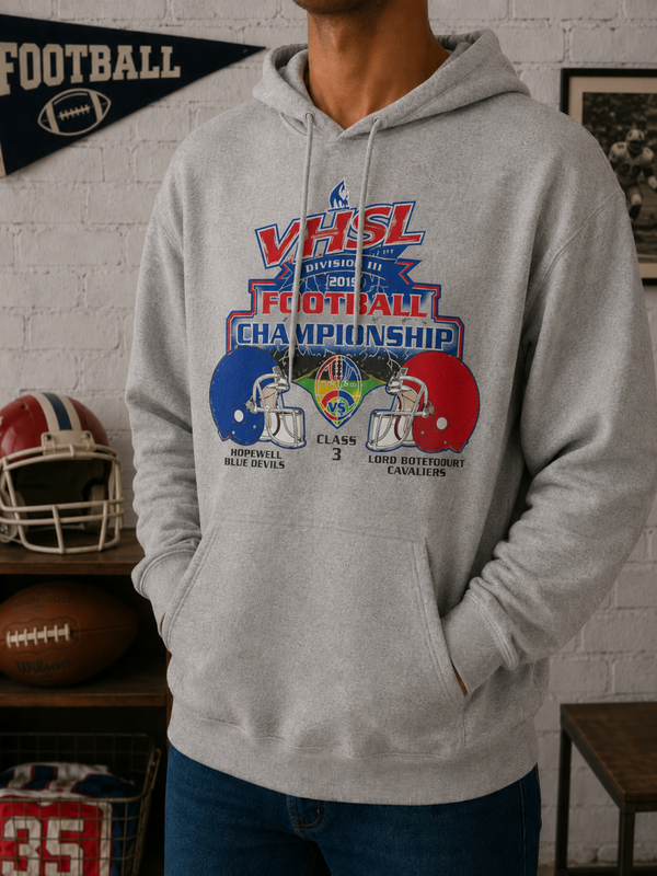 🏈 PORT & COMPANY - Hoodie "VHSL Football Championship 2019" - Collector