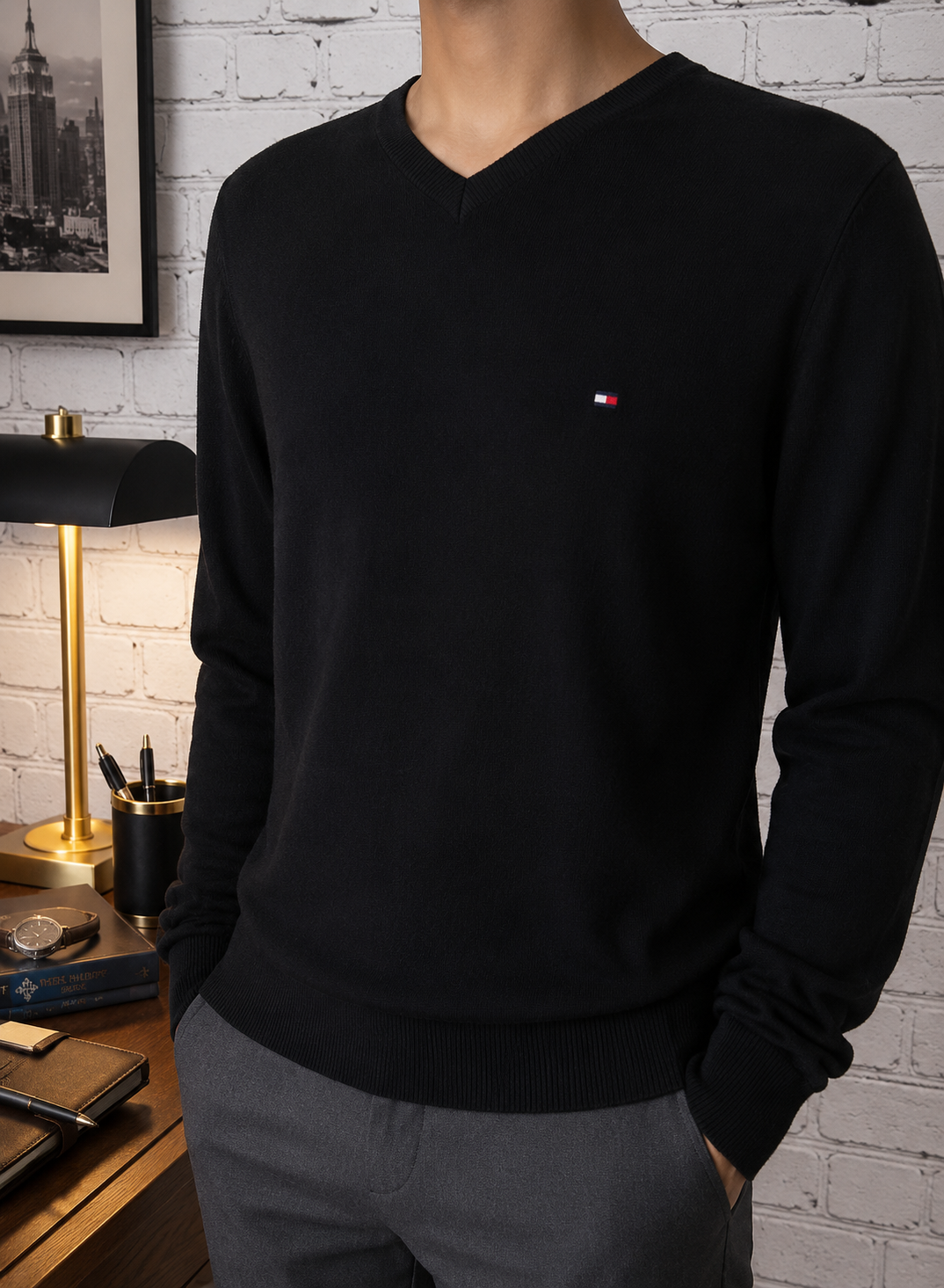 🖤TOMMY HILFIGER - Pull "Luxury Touch"