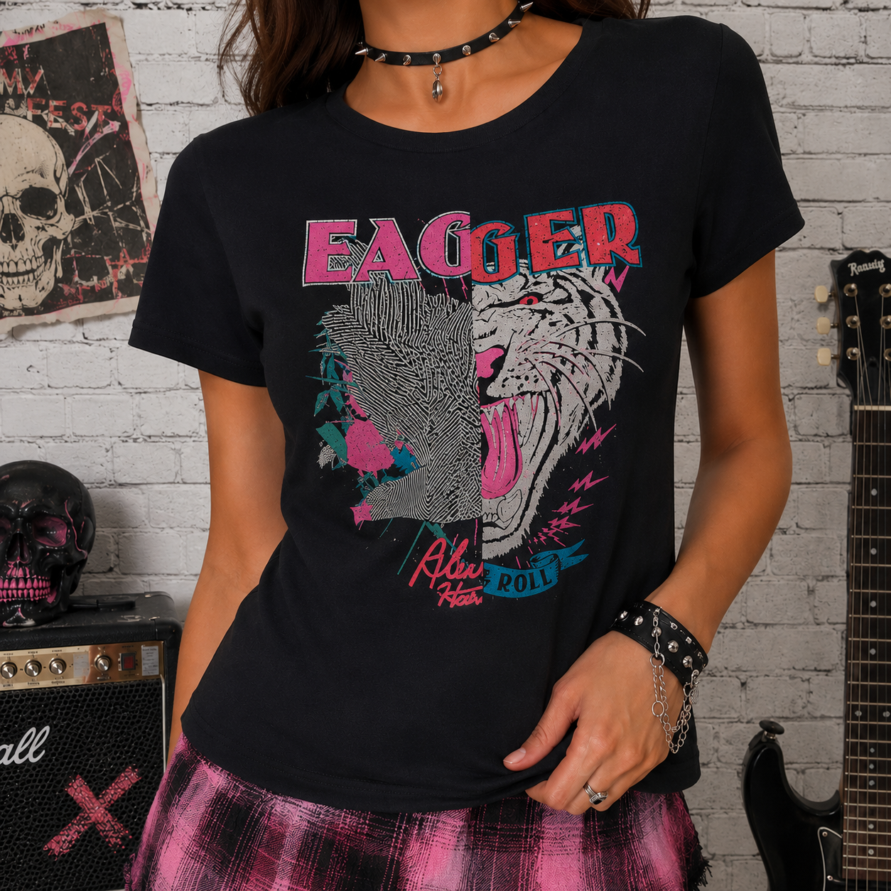 DESIGUAL - T-shirt "Eager Rock"