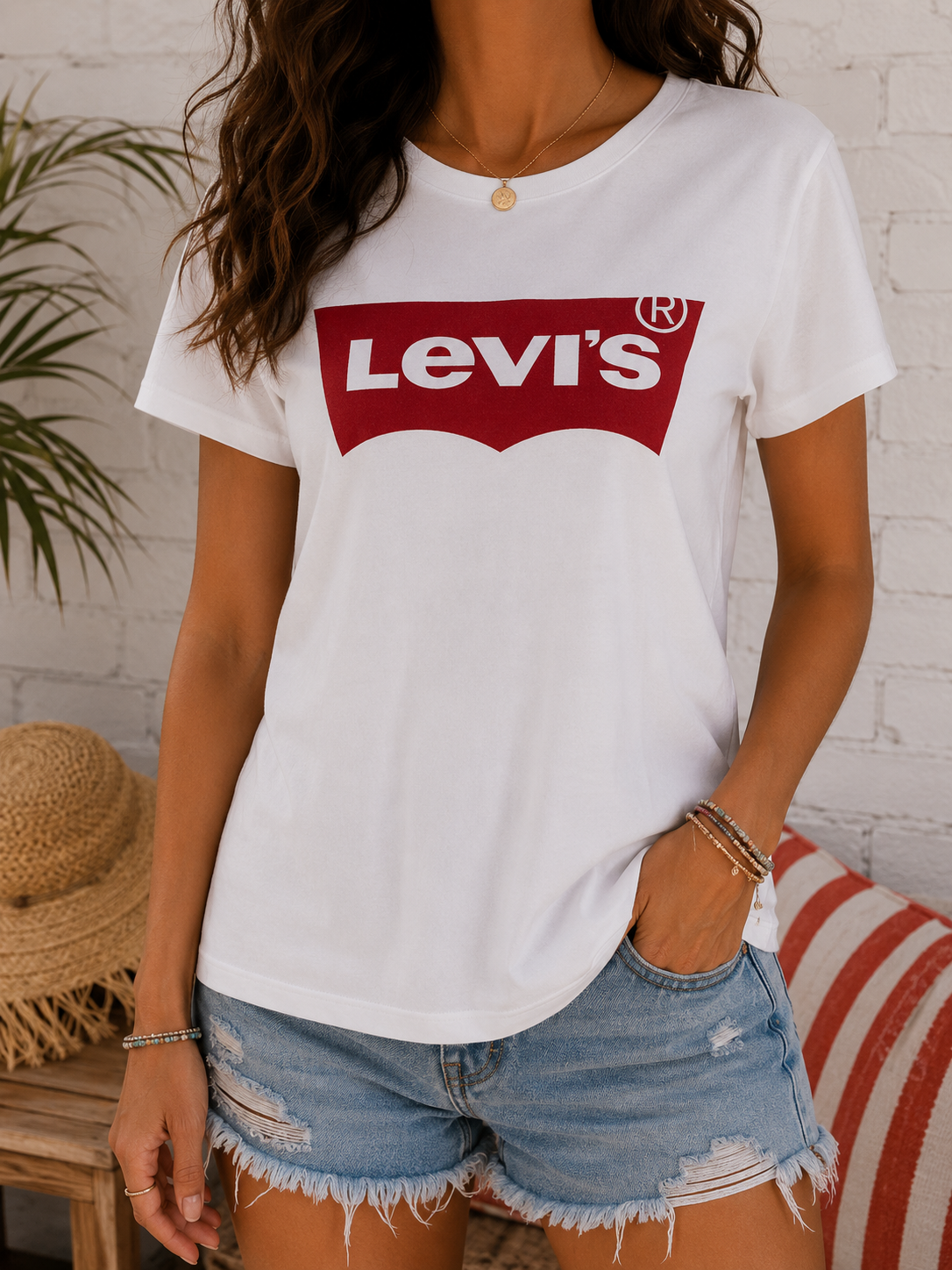LEVI'S - T-shirt "THE PERFECT TEE" Logo Batwing