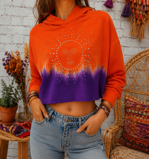 ☀️DESIGUAL - Sweat à Capuche Cropped