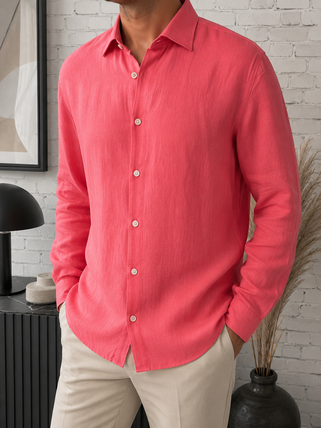 🌸HARTFORD - Chemise en lin - Taille S