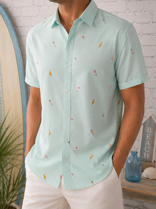 CEDAR WOOD STATE - Chemise motifs glaces - Taille M