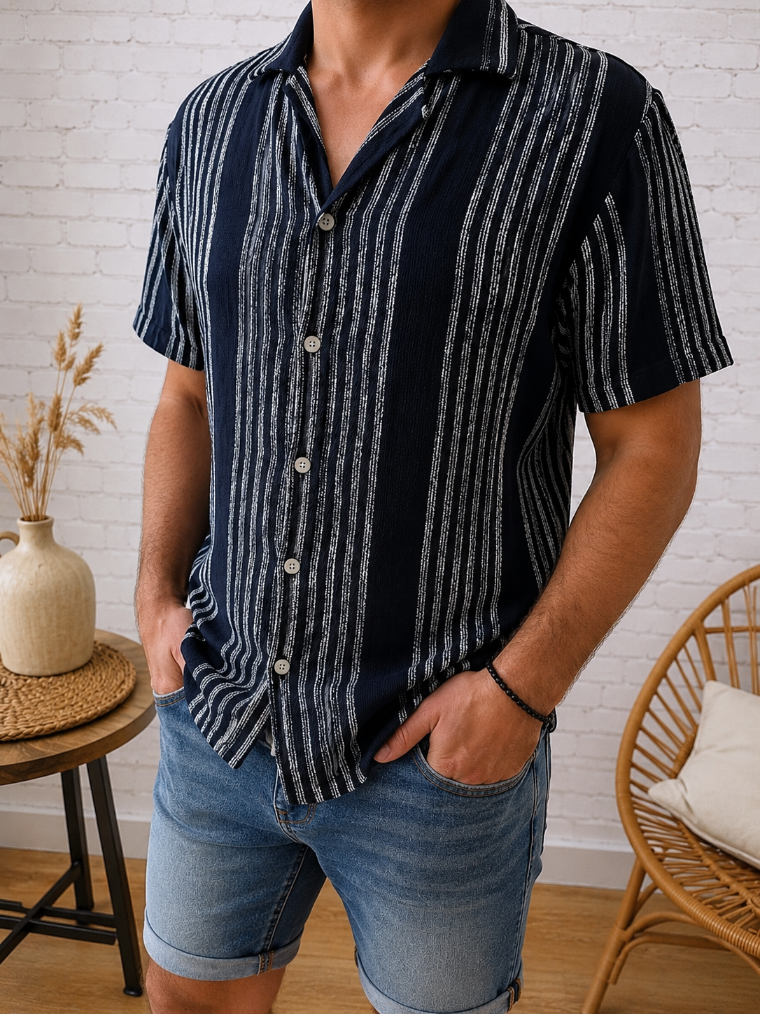 ZARA - Chemise maille texturée - Taille M