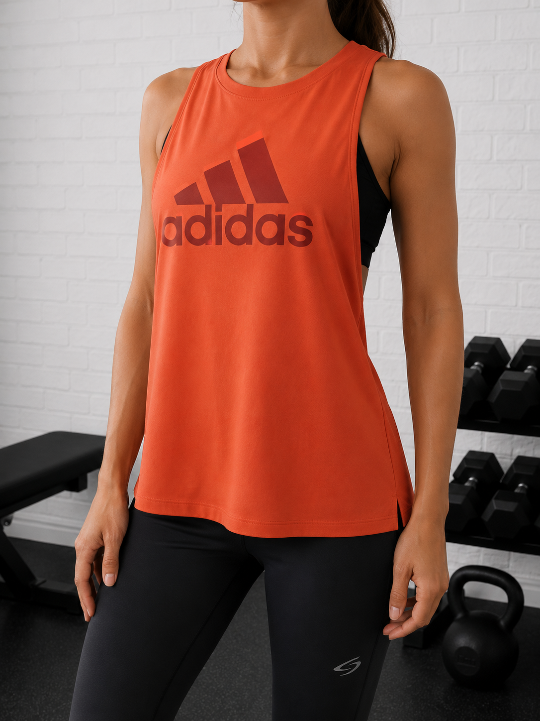 🟠ADIDAS - Débardeur orange chiné