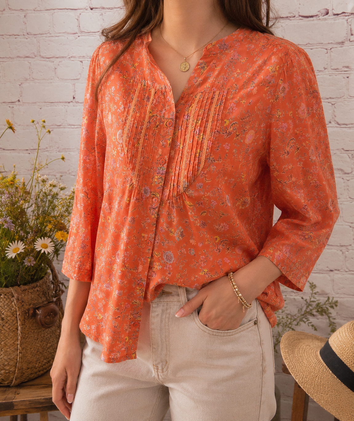 JACJAC - Blouse fleurie