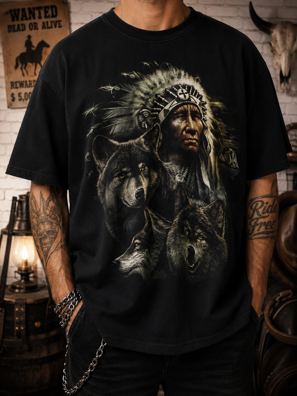 HIGH DEFINITION - T-shirt oversize Western
