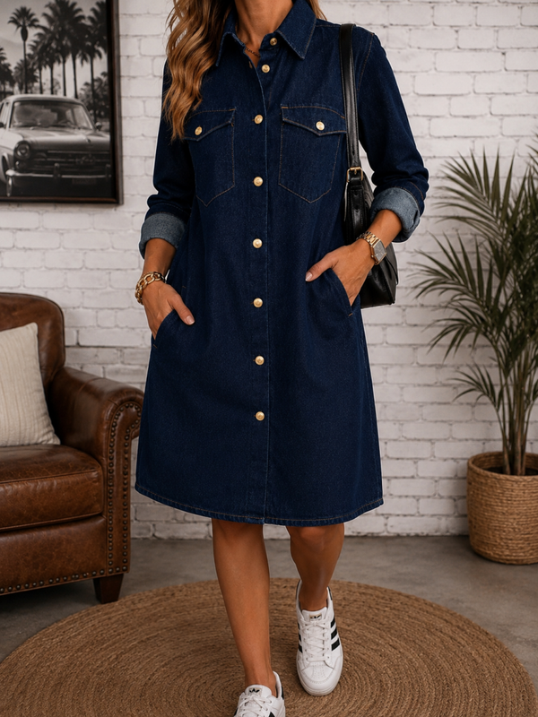 TOMMY HILFIGER - Robe chemise en denim