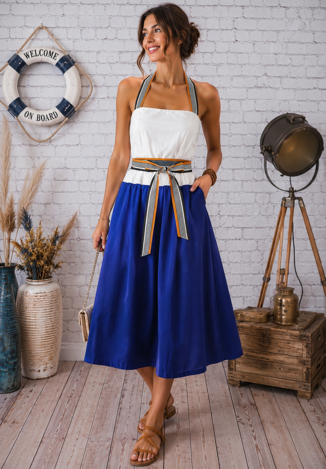 💎 HOSS INTROPIA - Robe Style Nautique Chic